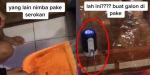 Cara Kuras Genangan Banjir Ini Bikin Geleng Kepala