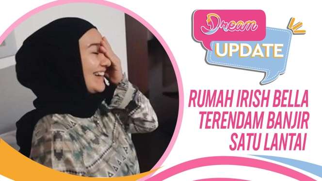 Penampakan Rumah Irish Bella Terendam Banjir Satu Lantai