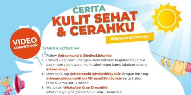 Ikuti 'Cerita Kulit Sehat & Cerahku' dan Dapatkan Sunscreen Gratis!