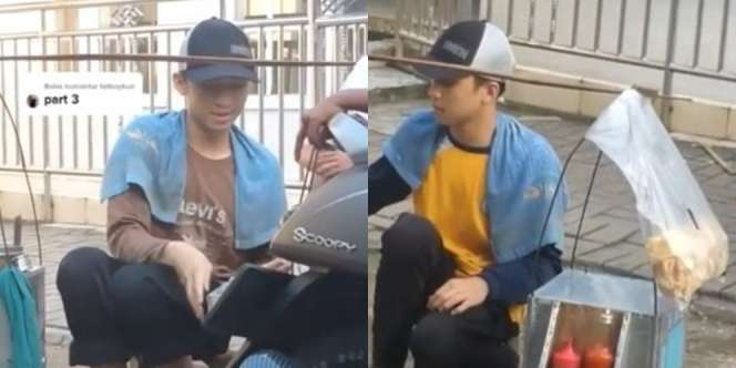 Viral Pedagang Bakso Pikul Tampan Disebut Mirip Stefan William