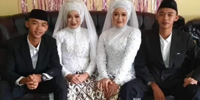 Heboh Pernikahan Pasangan Kembar di Sumedang, Tak Takut Tertukar Tinggal Serumah