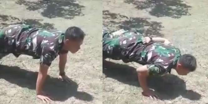 Kalau Prajurit TNI Push Up, Bruce Lee Lewat...