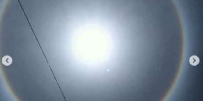 Fenomena Halo Muncul di Langit Sulawesi, Warganet Takjub
