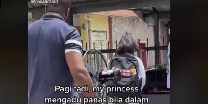 Bocah SD Mengeluh Kepanasan di Kelas, Ayah Tiri Lakukan Hal yang Bikin Haru