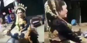 Viral Pengantin Wanita Naik Motor Jemput Calon Suami, Alasannya Masih Misteri