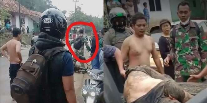 Aksi Anggota Kostrad TNI Selamatkan Maling yang Nyaris Tewas Dihajar Massa