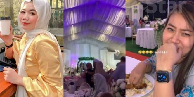 Sudah Makan Setengah Piring, Wanita Ini Baru Sadar Salah Masuk Kondangan Orang