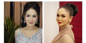 5 Potret Gaya Yuni Shara Kondangan yang Jadi Sorotan