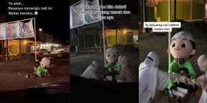Viral Perjuangan Nenek dan Cucu Jadi Badut Maskot Sampai Malam Demi Sesuap Nasi