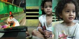 Dua Bocah Tertidur di Trotoar Malam-malam, Netizen Salfok ke Sosok Cantik Ini