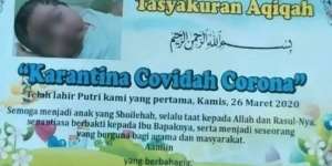 Viral Nama Bayi Lahir Saat Pandemi Covid-19, Anaknya `Corona Banget`