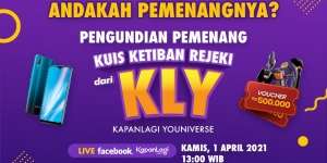 Pengundian Langsung 'Ketiban Rejeki dari KLY', Apakah Kamu Pemenangnya?