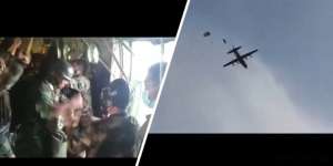 Keren Parah! Begini Momen Prajurit TNI Latihan Terjun Payung