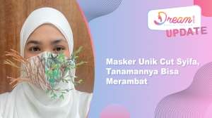 Masker Unik Cut Syifa, Tanamannya Bisa Merambat