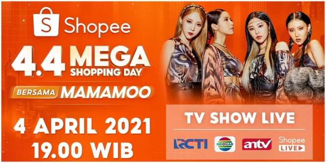 Dimeriahkan MAMAMOO, Apa Saja Kejutan Shopee 4.4 Mega Shopping Day TV Show?