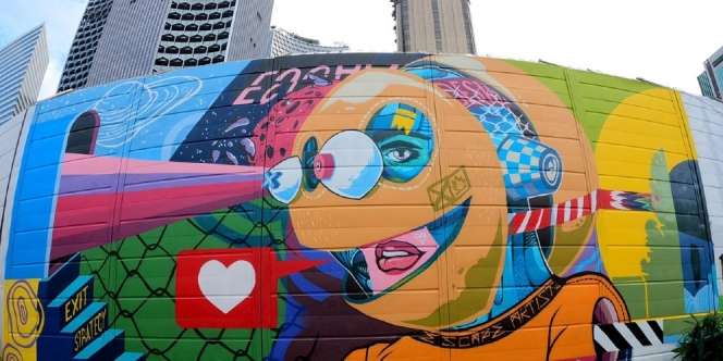 Menghidupkan Wisata Singapura Lewat Seni Mural nan Kreatif