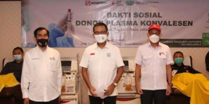 Sinar Mas Gelar Donor Plasma Konvalesen Bantu Atasi Pandemi Covid-19
