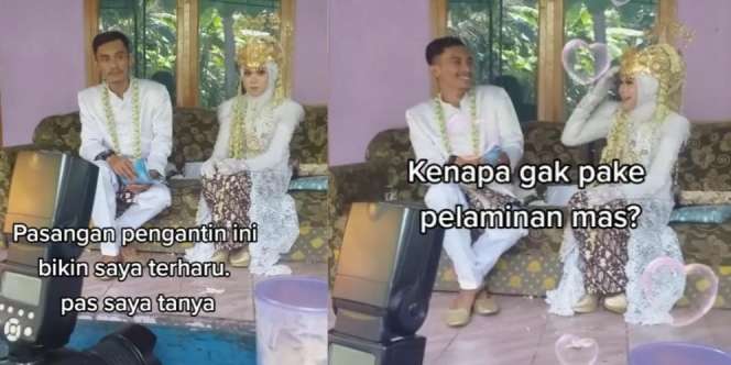 Viral Pengantin Cilacap Nikah Tanpa Pelaminan dan Dekorasi, Alasannya Bikin Haru