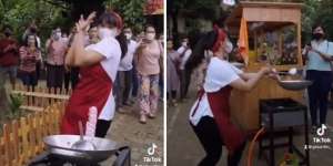 Bikin Heboh, Ternyata Ini Otak Viralnya Penjual Nasgor yang Masak Sambil Joget