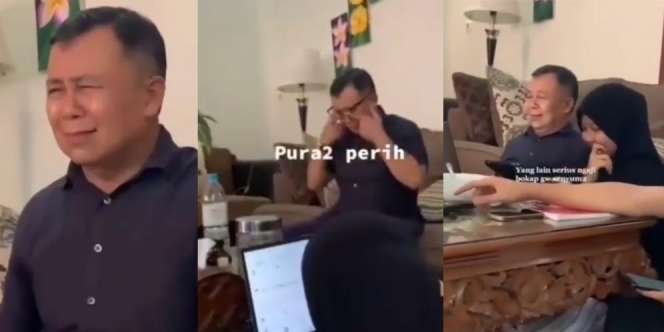 Aksi Kocak Bapak Hindari Giliran Ngaji Alquran Bikin Ngakak
