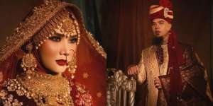 Gaya Pemotretan Ahmad Dhani dan Mulan Jameela, Bertema India
