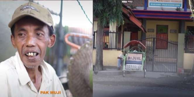 Pak Muji Jual Becak Satu-satunya Buat Cari Nafkah demi Beli HP untuk Anaknya
