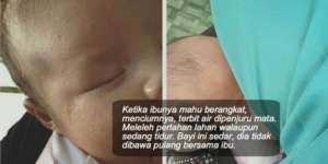 Air Mata Bayi di Luar Nikah Itu Meleleh Ketika Ditinggal Ibunya