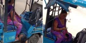 Kisah Pilu di Balik Foto Viral Ibu Bawa Anak Pakai Becak