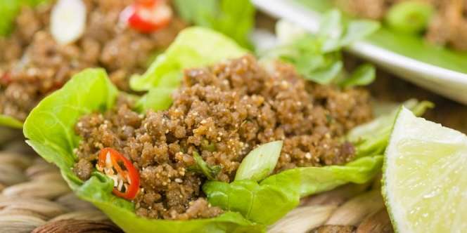 Daging Cincang Balut Selada, Menu Simpel untuk Sahur
