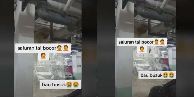 Jijik! Pipa di Lantai Dua Bocor, Mobil di Parkiran Tergenang Banjir Tinja