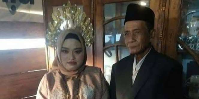 Terpaut Usia Jauh, Kakek 73 Tahun Nikahi Janda 25 Tahun