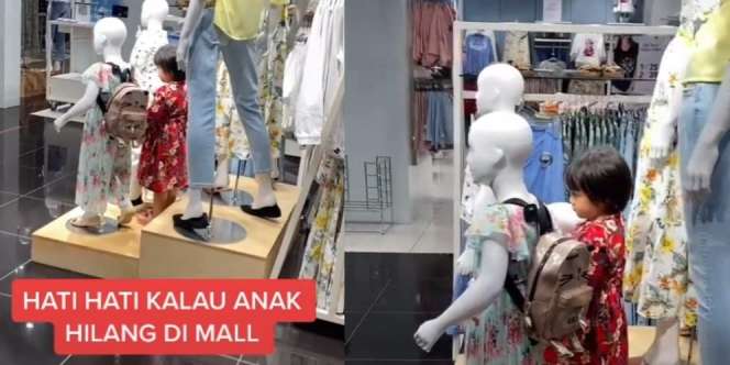 Anak Dikira Hilang di Mal, Setelah Dicari Ternyata Menyamar Jadi Manekin