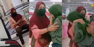 Lama Ditinggal Ibunda, Gadis Ini Menangis Dipeluk Wanita Mirip Ibunya