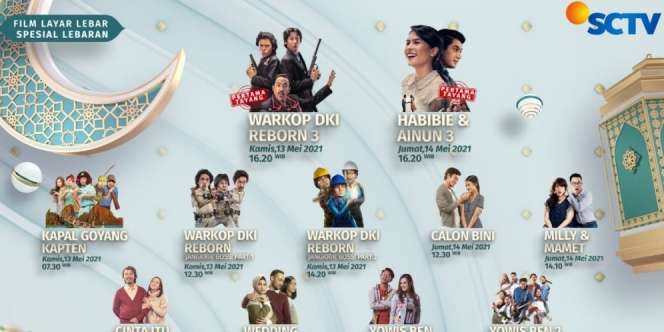 Parade Film Layar Lebar SCTV Temani Rayakan Idul Fitri