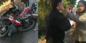 Dikira Tabrakan Motor, Ternyata Suami Labrak Pria Diduga Selingkuhan Istri