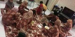 Kocak, Ketika Seragam Lebaran Keluarga Bermotif Mirip Karpet dan Taplak Meja