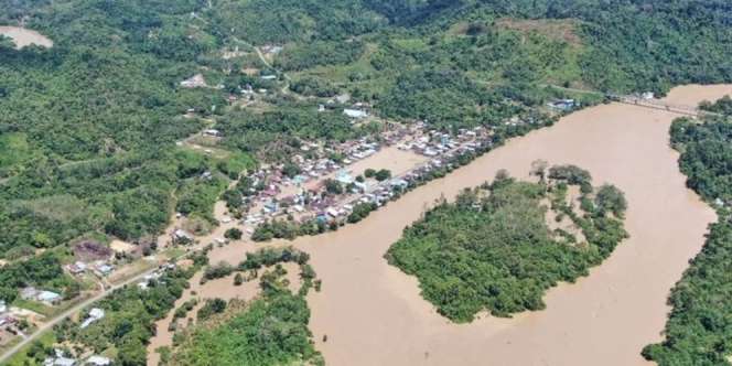 Banjir 2 Meter Rendam Kalimantan Utara, Masyarakat Mengungsi
