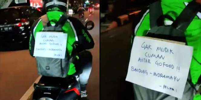 Aksi Kocak Pemudik, Pura-pura Jadi Ojol Antar Makanan Agar Tembus Penyekatan