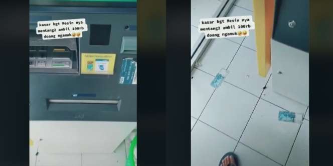 Bikin Ngakak! Cuma Ngambil Rp100 Ribu, Orang Ini Dijutekkin Mesin ATM