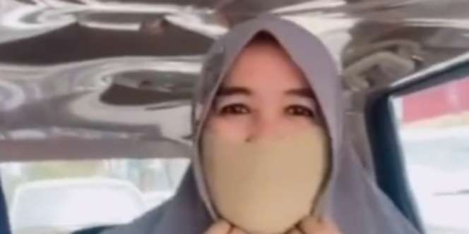 Kreatif Tapi Bikin Ngakak, Emak-emak Ini Sulap Ciput Jadi Masker Darurat