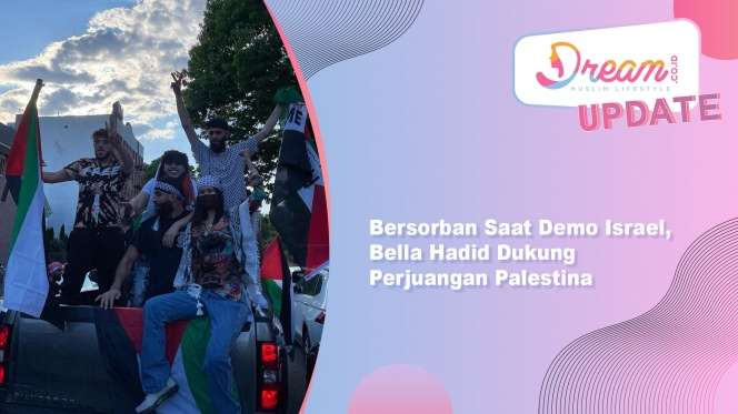 Bersorban Saat Demo Israel, Bella Hadid Dukung Palestina