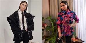 Beda Gaya Baju Lebaran Ayu Ting Ting dan Nagita Slavina, Jadi Sorotan Publik!