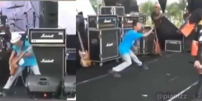 Peserta Festival Musik Ini Bikin Ngakak, Perhatikan Si Kaos Biru