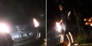 Pengendara Mobil Nekat Lawan Arus Bikin Macet, Udah Salah Malah Marah