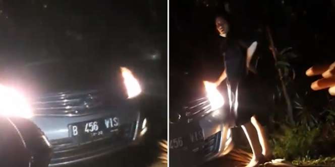 Pengendara Mobil Nekat Lawan Arus Bikin Macet, Udah Salah Malah Marah
