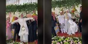 Viral Cewek Joget Heboh Depan Pengantin, Reaksi Para Tamu di Pelaminan Disorot