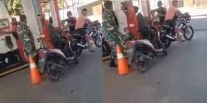 Viral Video Oknum TNI Tampar Petugas SPBU karena Menolak Antre