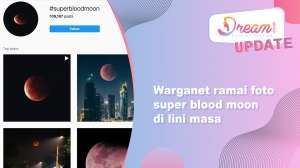 Warganet Ramai Foto Super Blood Moon di Lini Masa