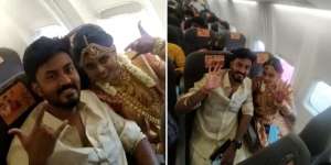 Terkendala di Daratan, Pasangan Ini Akhirnya Gelar Pernikahan di Pesawat