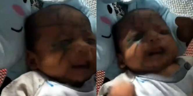 Viral Wajah Bayi Dicorat-coret Kakaknya, Begini Reaksi Sang Ibu